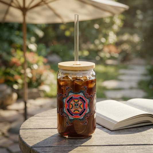 Scry by breathemovedivine Sipper Glass - Eco-Friendly Drinkware