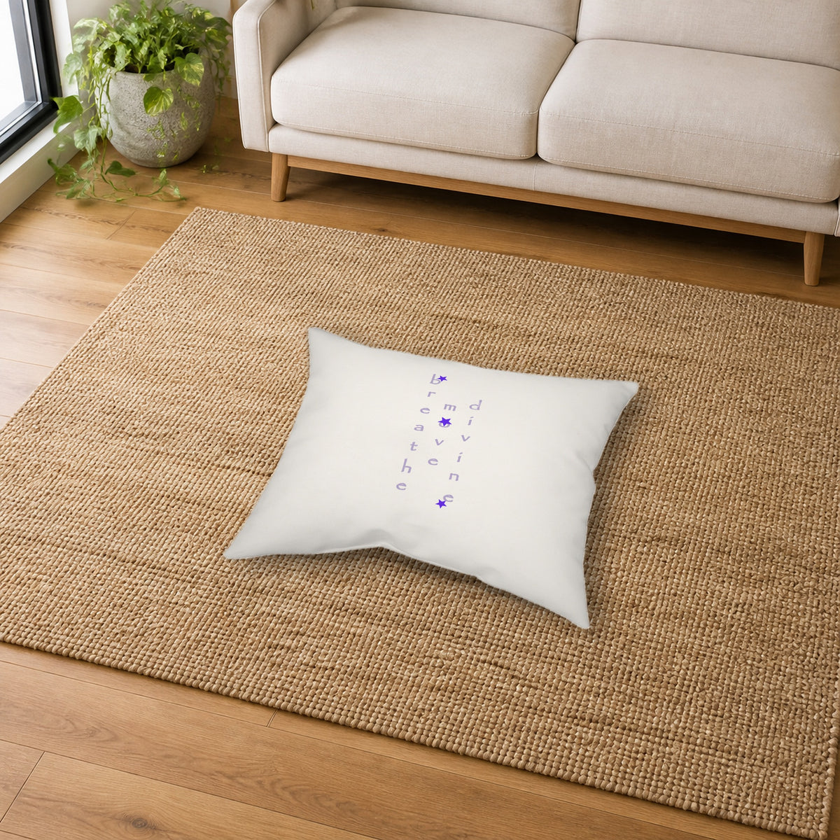 Inner Eye by breathemovedivine Mandala Throw Pillow