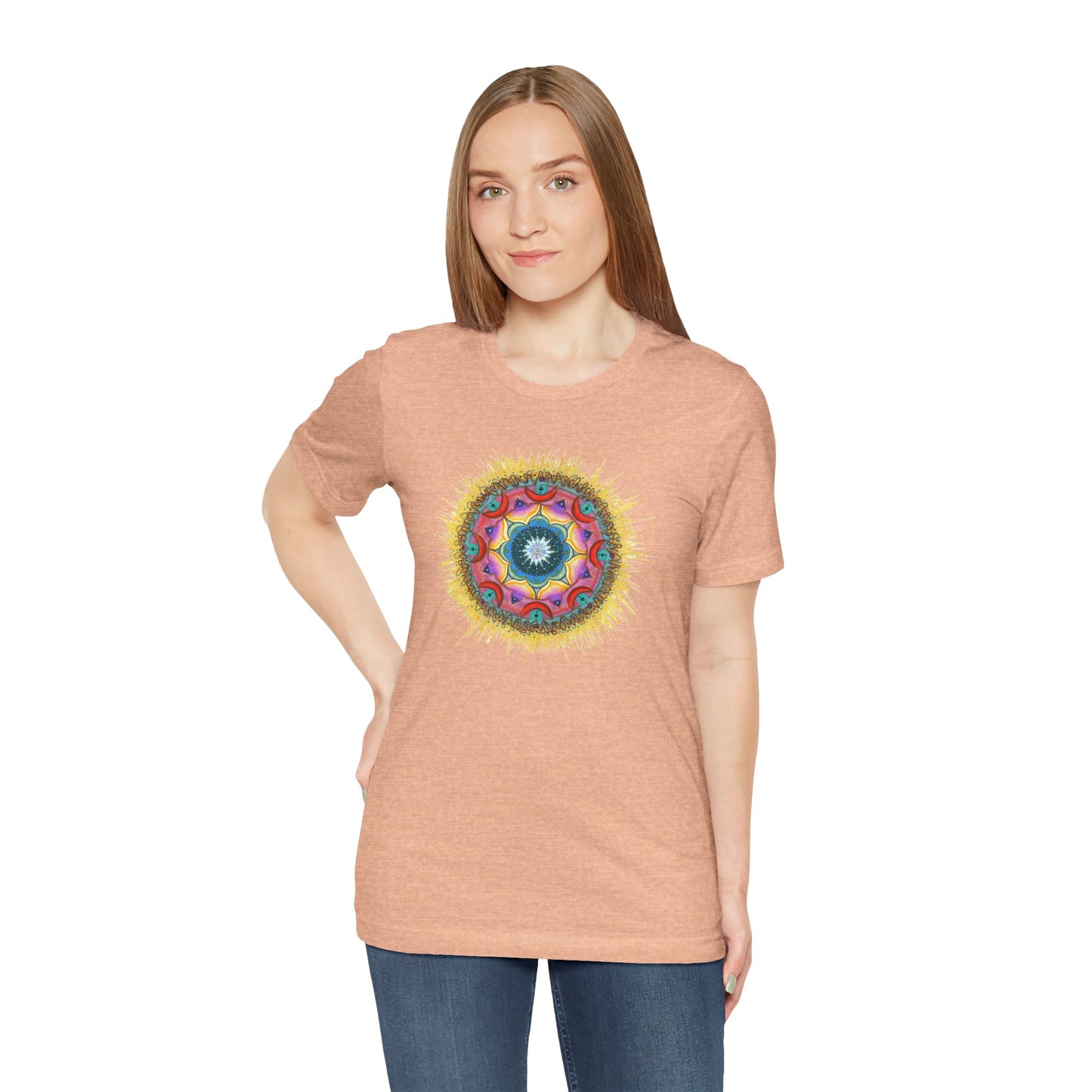 7 Chakras by breathemovedivine Unisex Jersey T