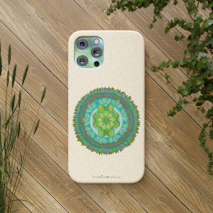 Heart Flame by breathemovedivine Eco-Friendly Case for iPhone with Mandala Design