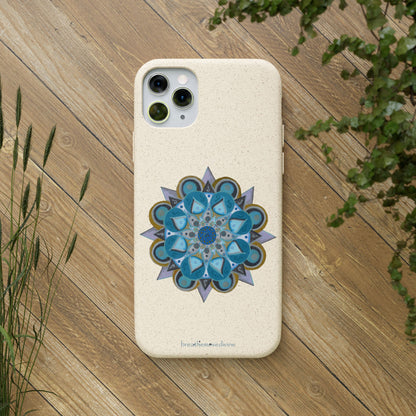 3 Chakras by breathemovedivine Eco-Friendly Case for iPhone with Mandala Design