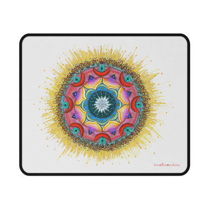 7 Chakras by breathemovedivine Vibrant Non-Slip Mouse Pad