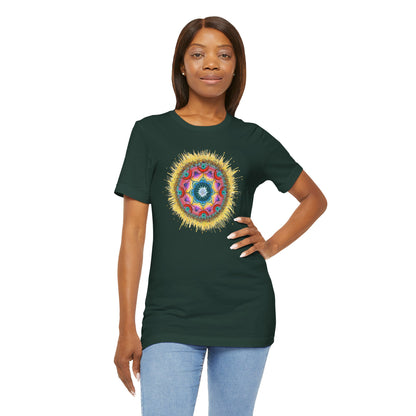 7 Chakras by breathemovedivine Unisex Jersey T