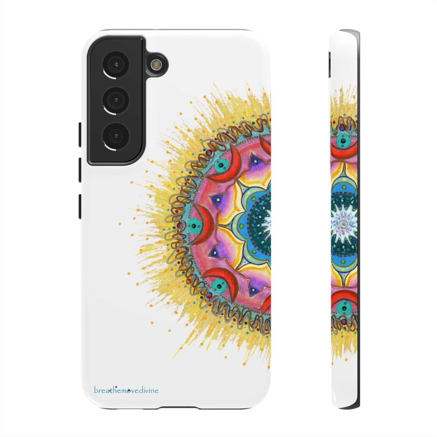 7 Chakras by breathemovedivine Mandala Phone Case for Android -  28.00