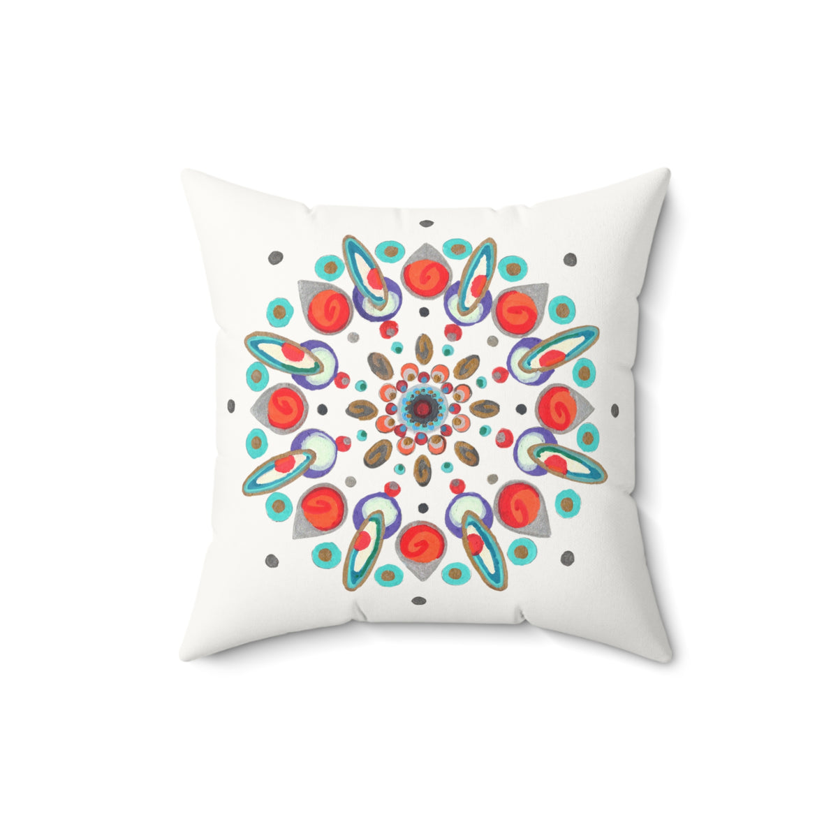 Inner Eye by breathemovedivine Faux Suede Decorative Pillow