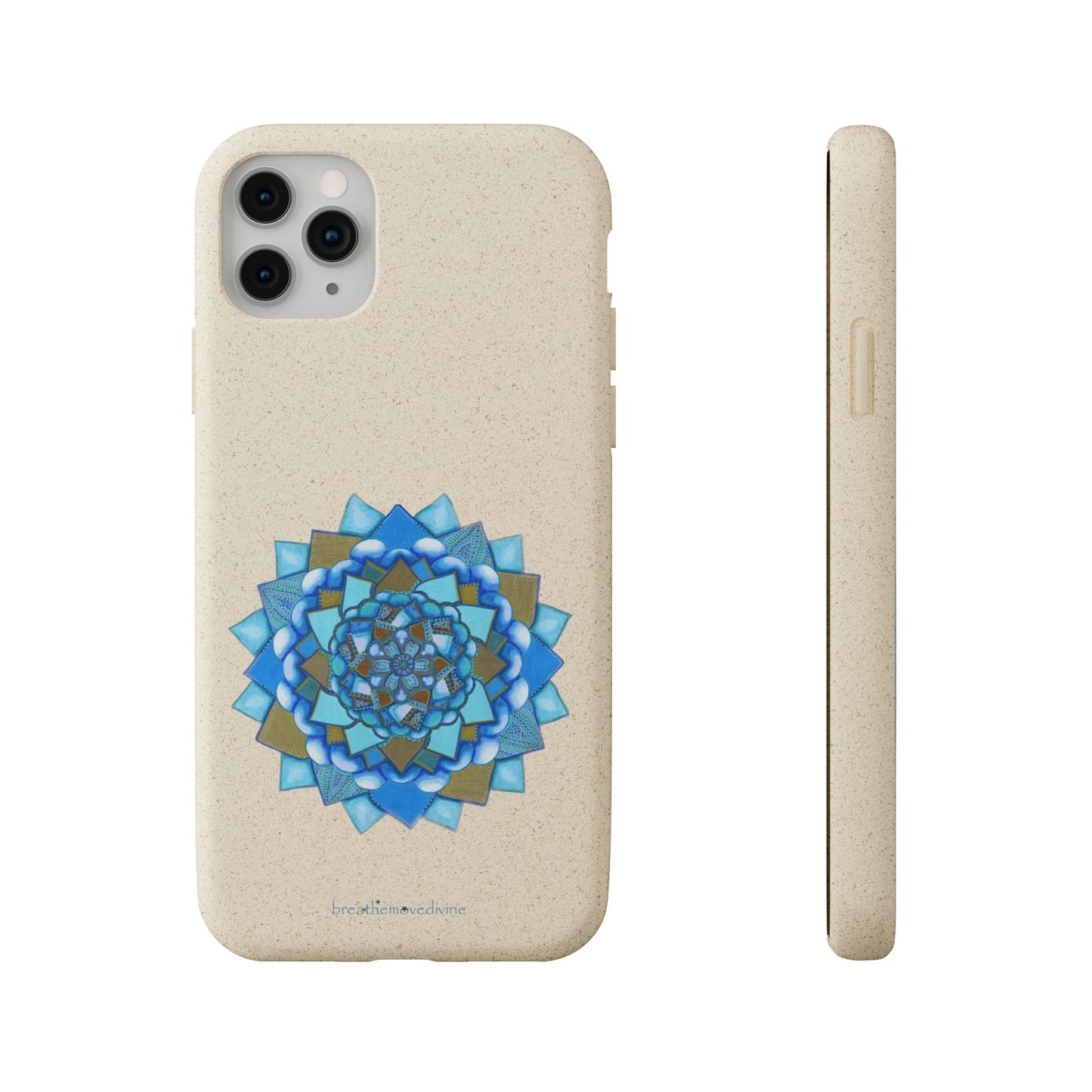 Voice by breathemovedivine Eco-Friendly Case for iPhone with Mandala Design -  21.87 front and side