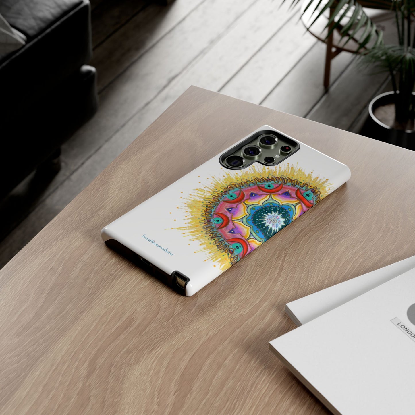 7 Chakras by breathemovedivine Mandala Design Case for Android