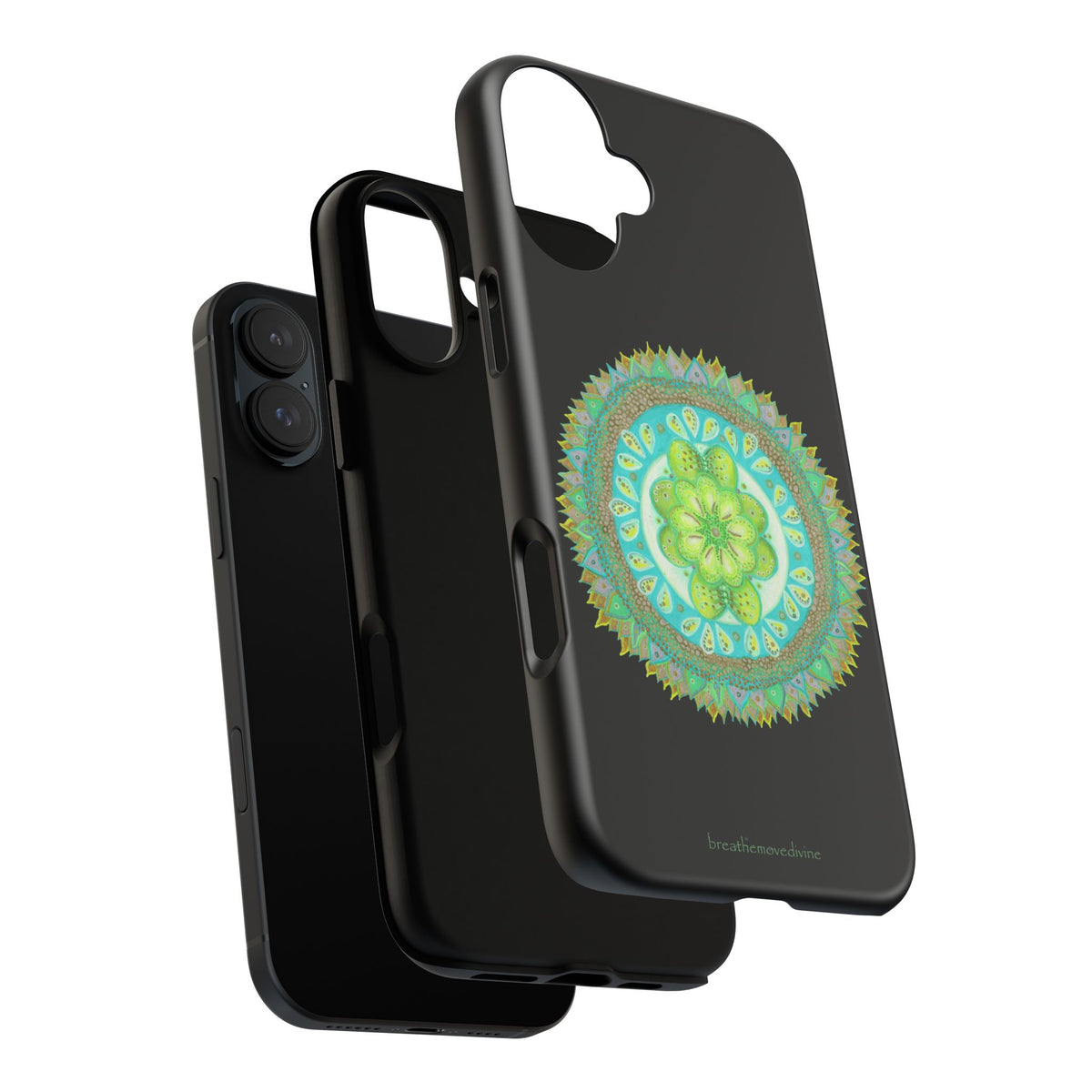 Heart Flame by breathemovedivine Mandala Design Case for iPhone