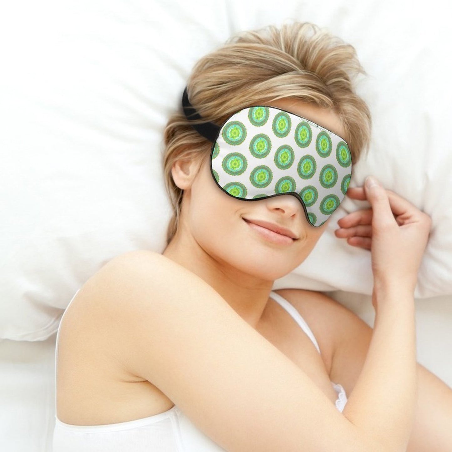 Heart Flame by breathemovedivine Patterned Meditation Mask -  19.28 - Model 3