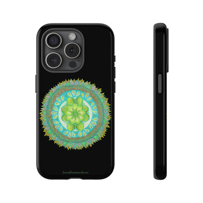 Heart Flame by breathemovedivine Mandala Design Case for iPhone