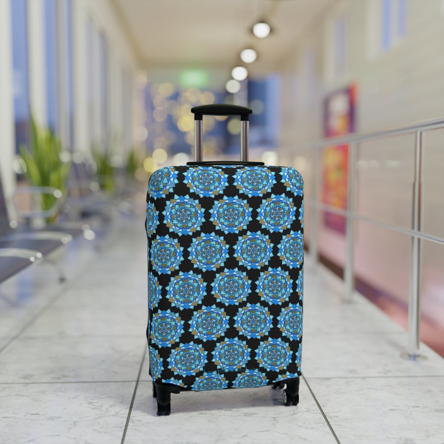 Voice by breathemovedivine Pattern Suitcase Cover - Travel with Inspiration