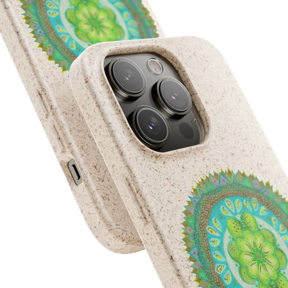 Heart Flame by breathemovedivine Eco-Friendly Case for iPhone with Mandala Design