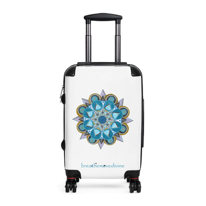 3 Chakras by breathemovedivine Colorful Mandala Suitcase - Travel with Style and Inspiration - breathemovedivine