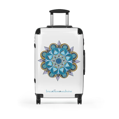 3 Chakras by breathemovedivine Colorful Mandala Suitcase - Travel with Style and Inspiration - breathemovedivine