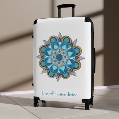 3 Chakras by breathemovedivine Colorful Mandala Suitcase - Travel with Style and Inspiration - breathemovedivine