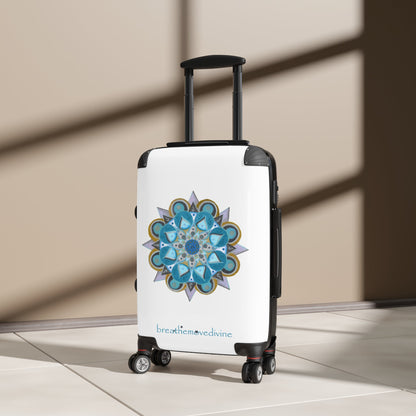 3 Chakras by breathemovedivine Colorful Mandala Suitcase - Travel with Style and Inspiration - breathemovedivine