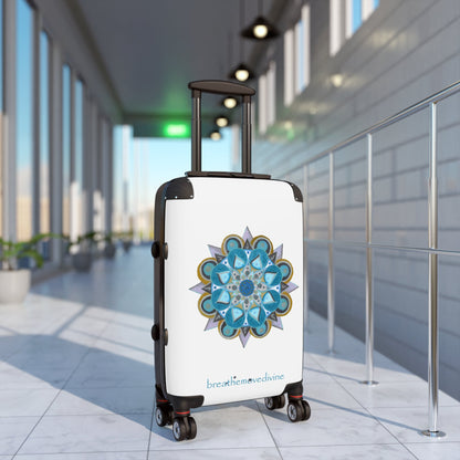 3 Chakras by breathemovedivine Colorful Mandala Suitcase - Travel with Style and Inspiration - breathemovedivine