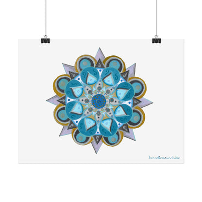 3 Chakras by breathemovedivine Vibrant Rolled Poster Print - breathemovedivine