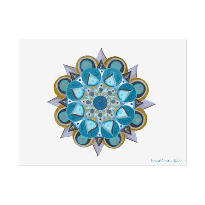 3 Chakras by breathemovedivine Vibrant Rolled Poster Print - breathemovedivine