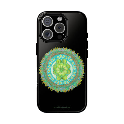 Heart Flame by breathemovedivine Mandala Design Case for iPhone