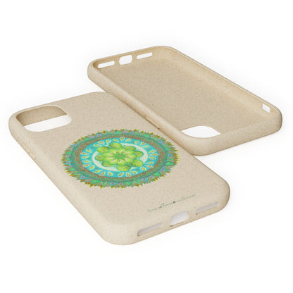 Heart Flame by breathemovedivine Eco-Friendly Case for iPhone with Mandala Design