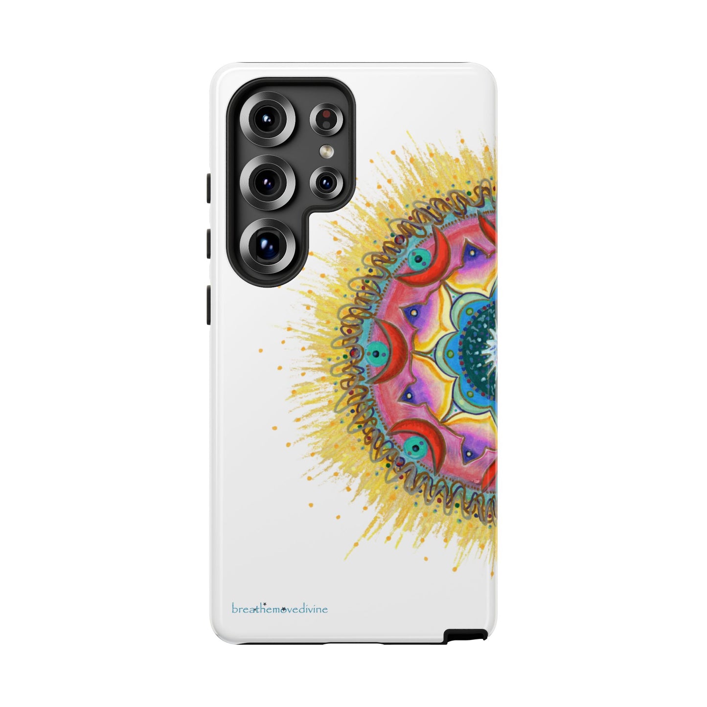 7 Chakras by breathemovedivine Mandala Phone Case for Android -  28.00