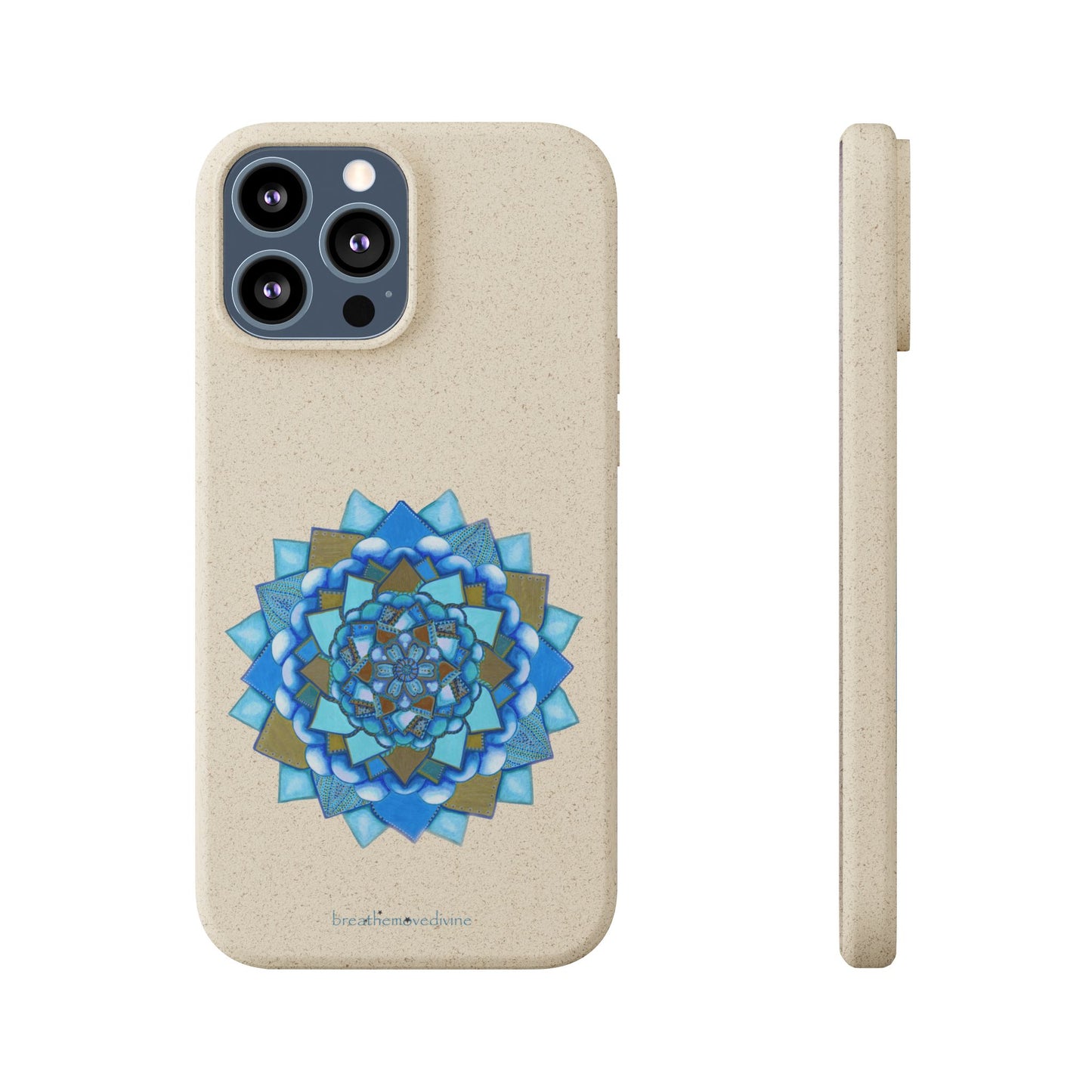 Voice by breathemovedivine Eco-Friendly Case for iPhone with Mandala Design -  21.87 front and side