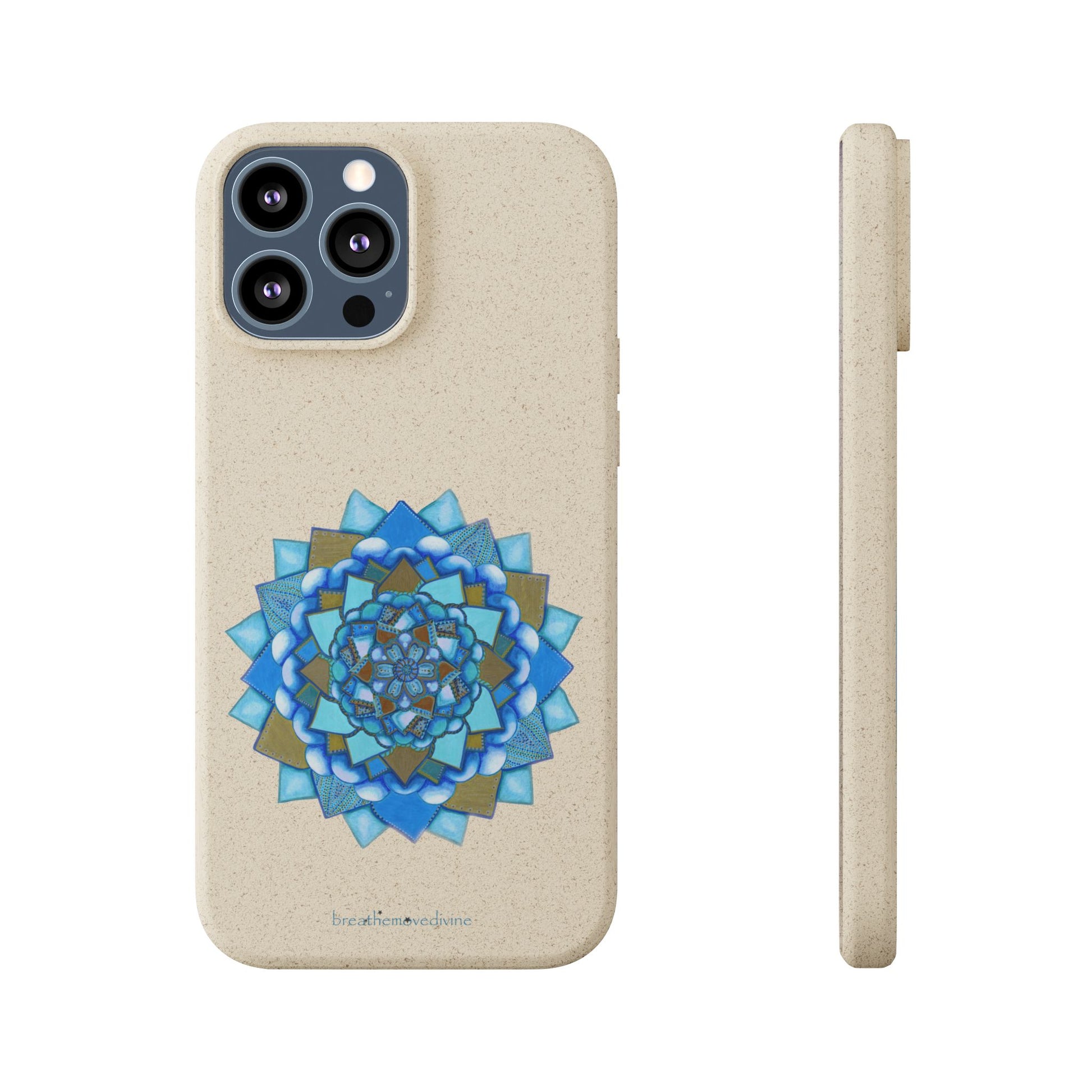 Voice by breathemovedivine Eco-Friendly Case for iPhone with Mandala Design -  21.87 front and side