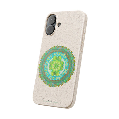 Heart Flame by breathemovedivine Eco-Friendly Case for iPhone with Mandala Design