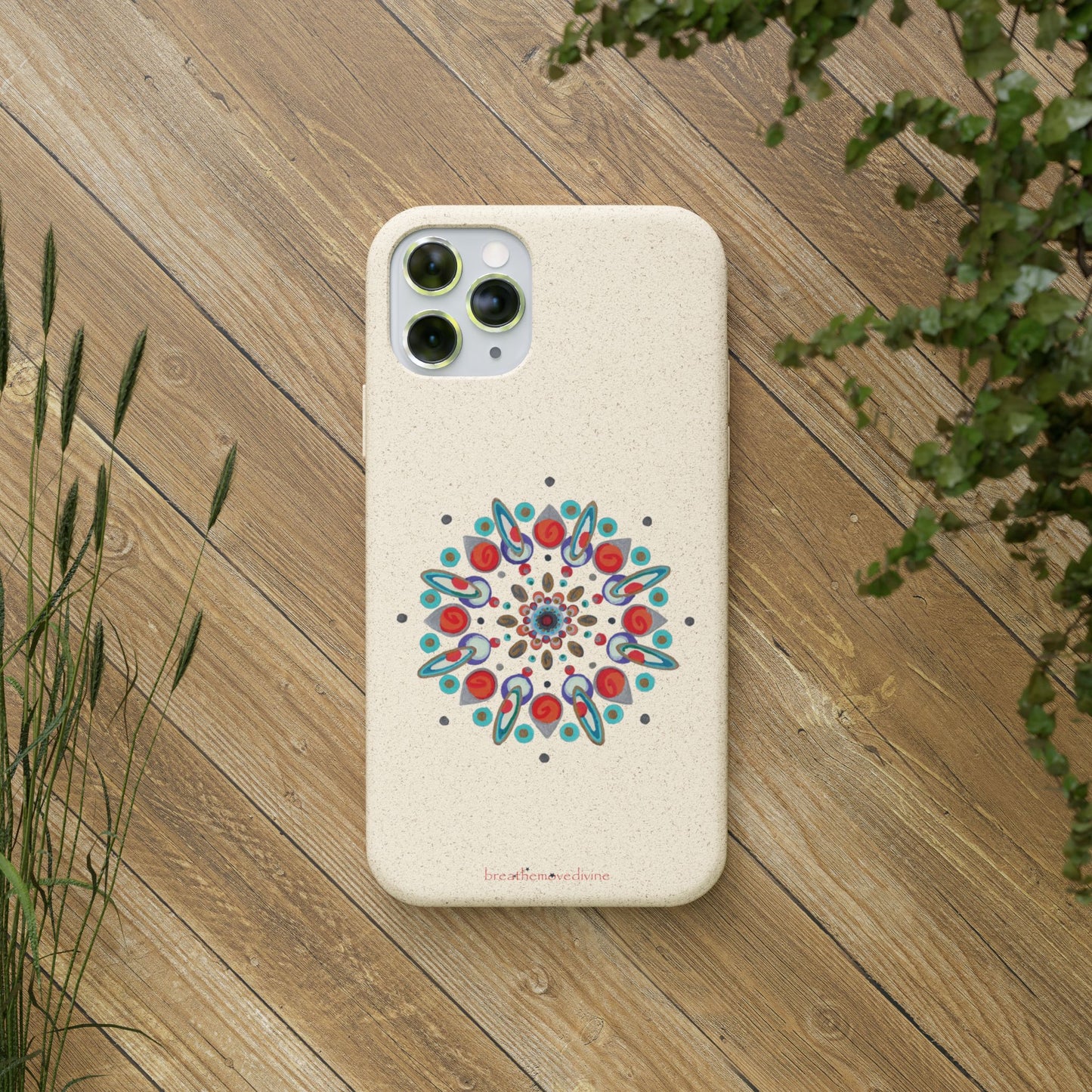 Inner Eye by breathemovedivine Eco-Friendly Case for iPhone with Mandala Design
