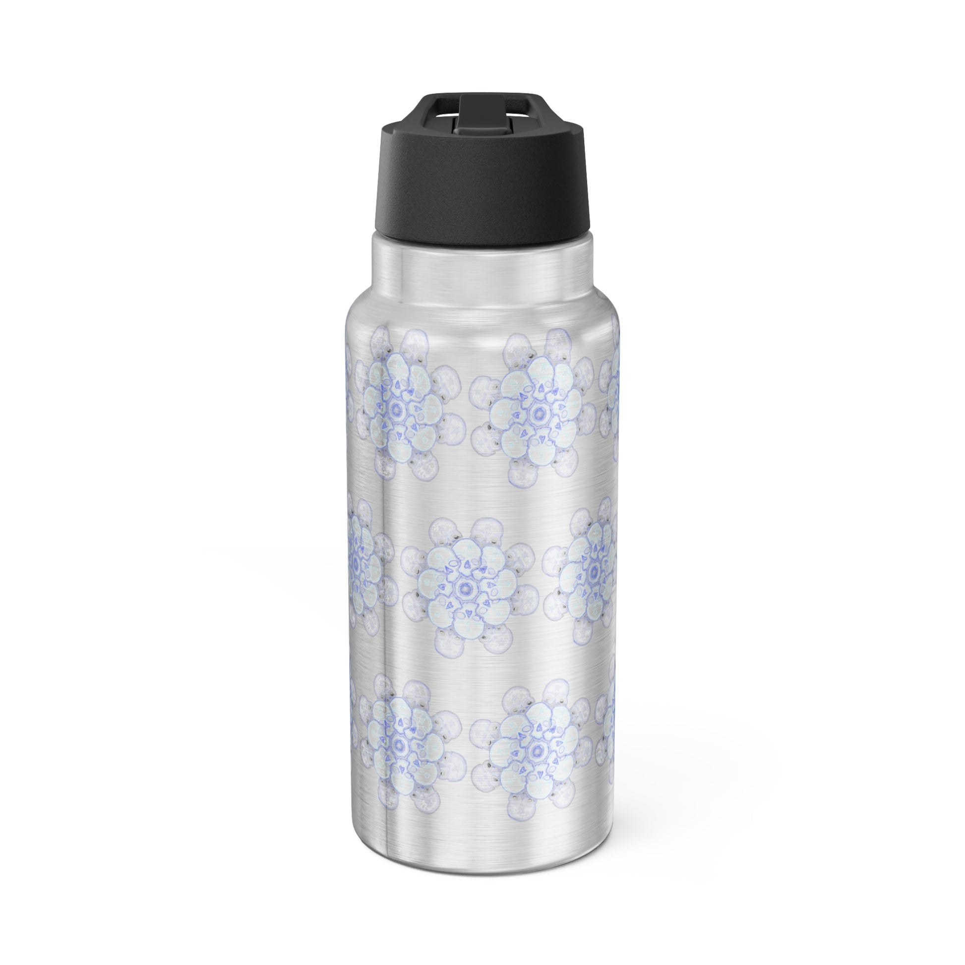 Flowers for Me by breathemovedivine Colorful Gator Tumbler 32oz - Vibrant Insulated Drinkware for Adventure Lovers -  43.57