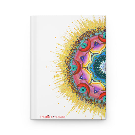 7 Chakras Sunrise Hardcover Journal for Creative Minds, Writing Inspiration, Gift for Artists, Daily Planner