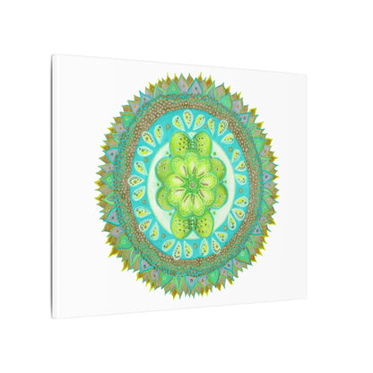 Heart Flame by breathemovedivine Meditative Mandala Canvas Art - Stretched Wall Decor