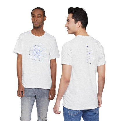 Flowers for Me by breathemovedivine Vibrant Mandala Unisex Jersey Short Sleeve Tee - Bohemian Vibes