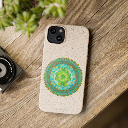 Heart Flame by breathemovedivine Eco-Friendly Case for iPhone with Mandala Design