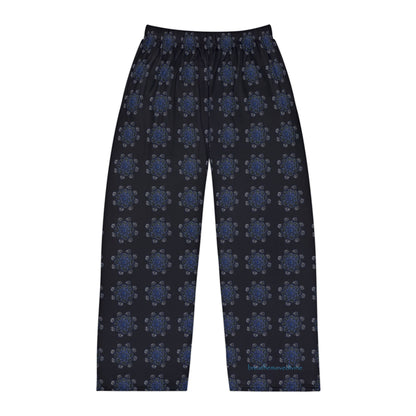 Men's Pajama Pants - Navy Geometric All-Over Print Lounge Sleepwear