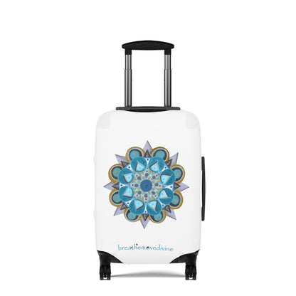 3 Chakras by breathemovedivine Colorful Mandala Suitcase Cover