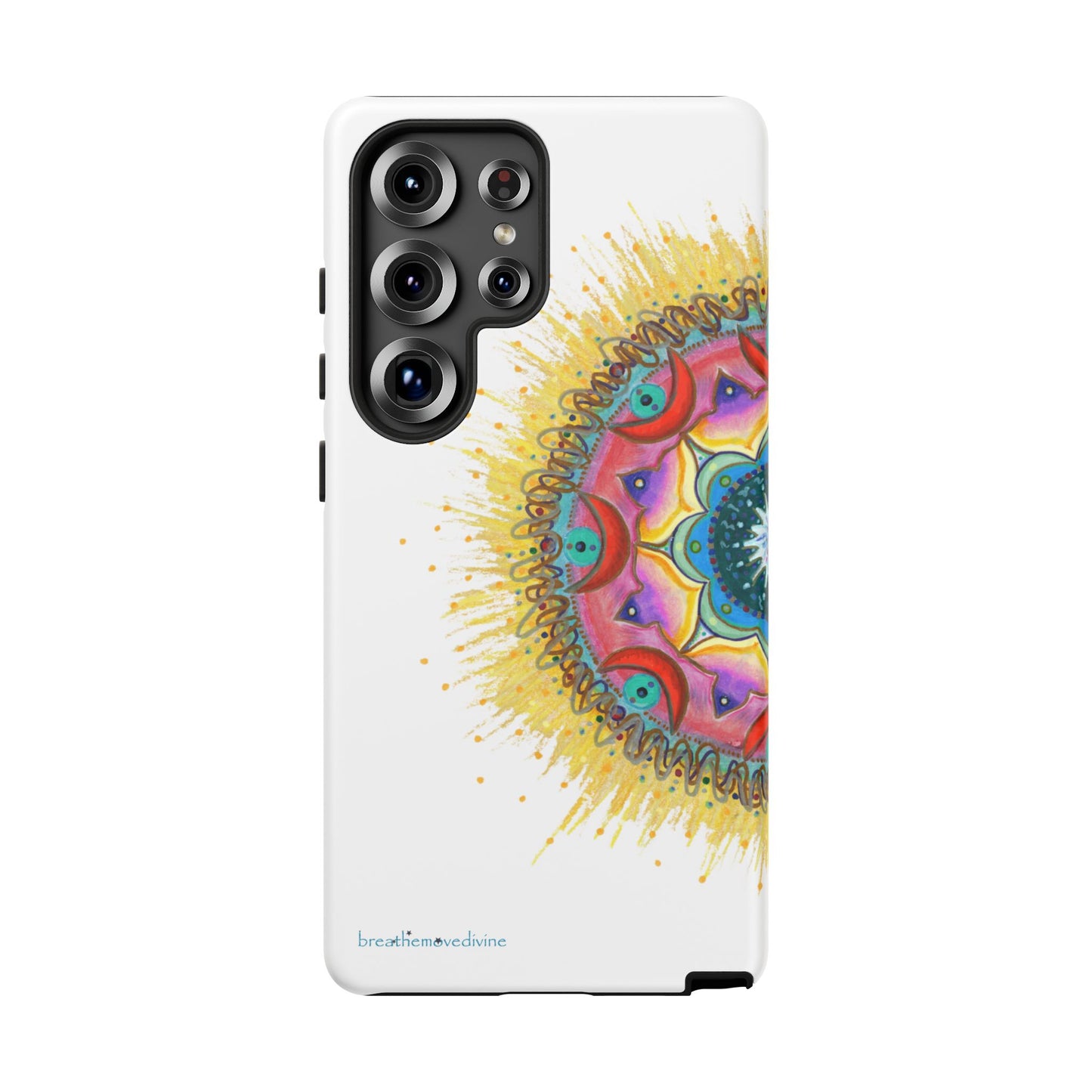 7 Chakras by breathemovedivine Mandala Phone Case for Android -  28.00