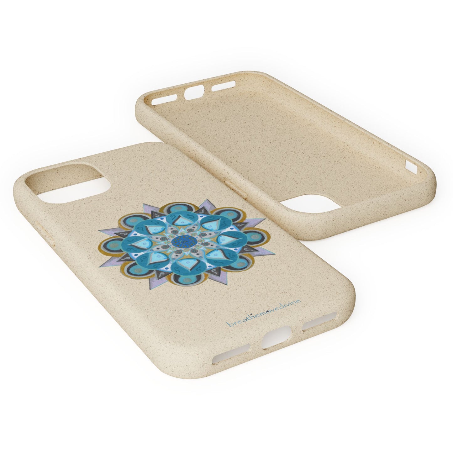 3 Chakras by breathemovedivine Eco-Friendly Case for iPhone with Mandala Design