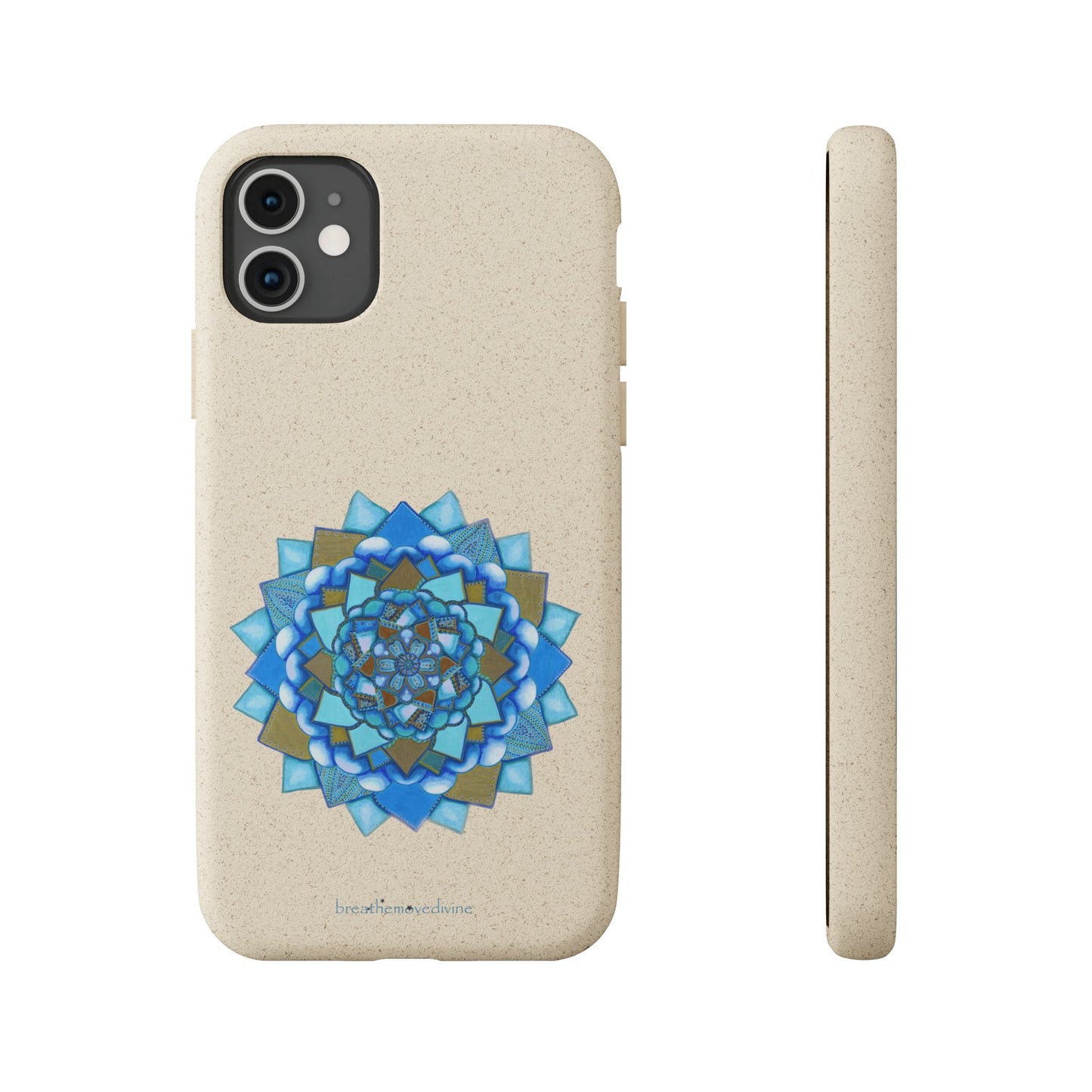 Voice by breathemovedivine Eco-Friendly Case for iPhone with Mandala Design -  21.87 front and side