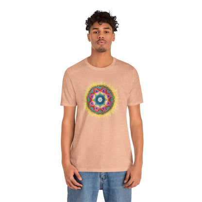 7 Chakras by breathemovedivine Unisex Jersey T