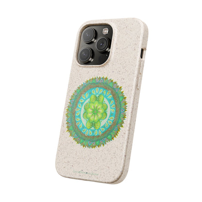 Heart Flame by breathemovedivine Eco-Friendly Case for iPhone with Mandala Design