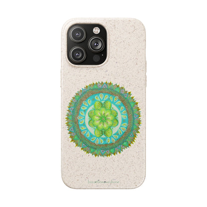 Heart Flame by breathemovedivine Eco-Friendly Case for iPhone with Mandala Design