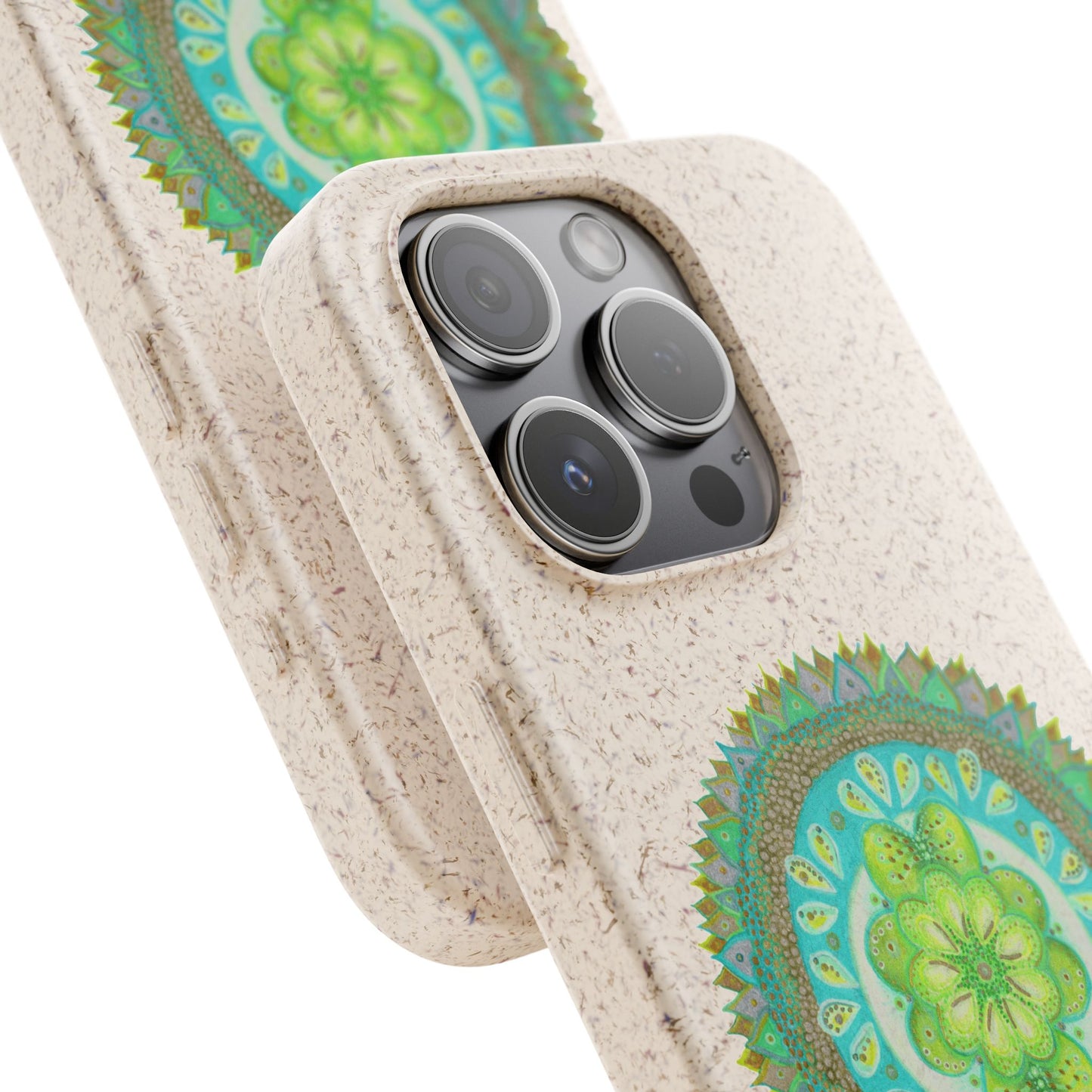 Heart Flame by breathemovedivine Eco-Friendly Case for iPhone with Mandala Design