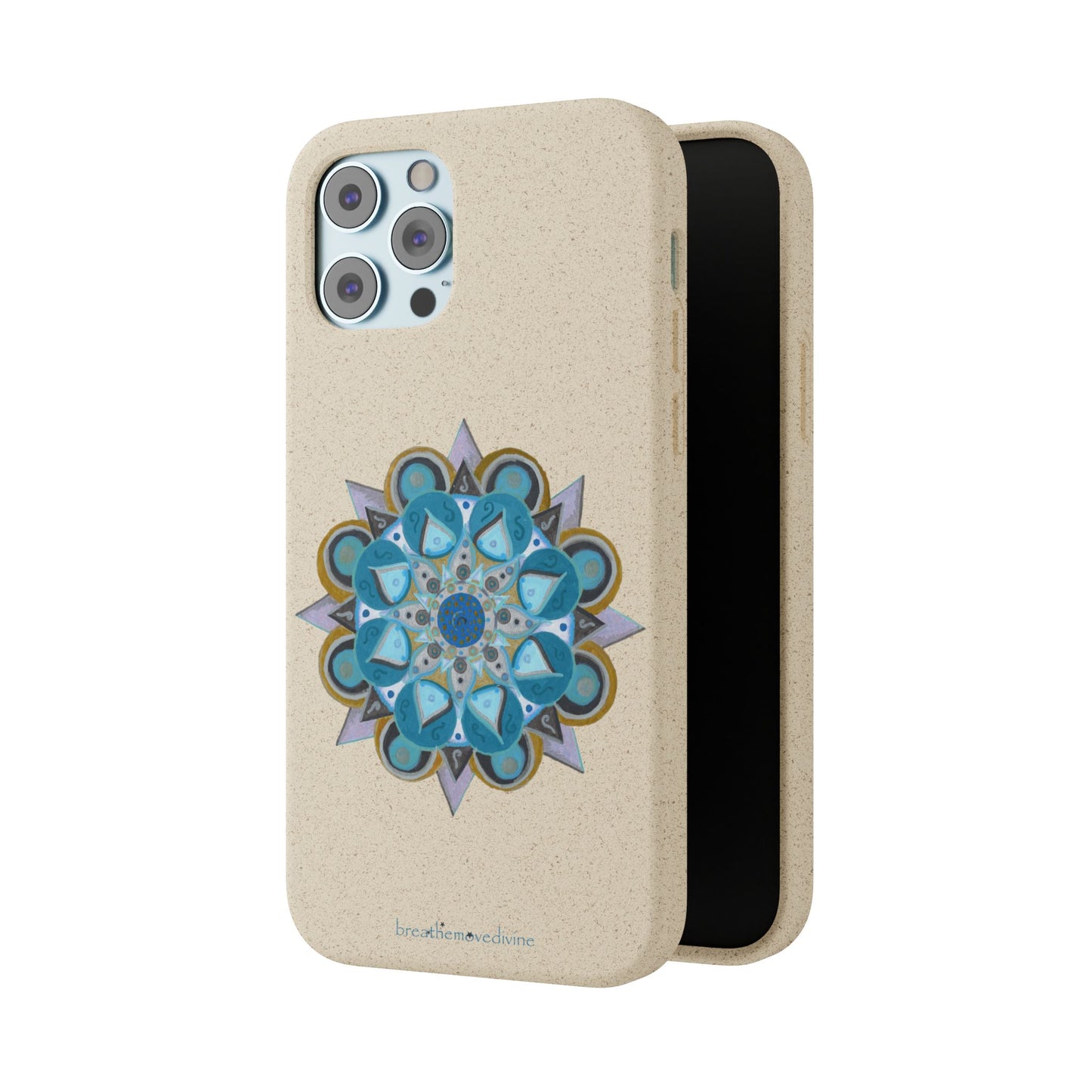3 Chakras by breathemovedivine Eco-Friendly Case for iPhone with Mandala Design