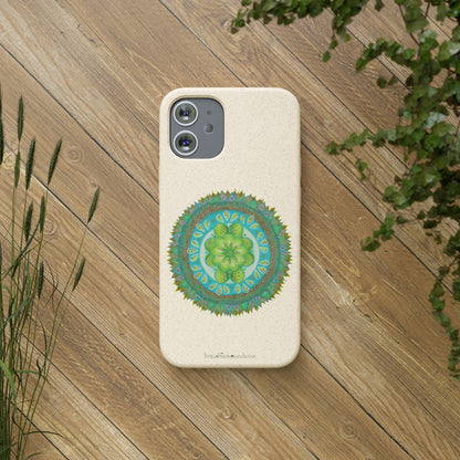 Heart Flame by breathemovedivine Eco-Friendly Case for iPhone with Mandala Design