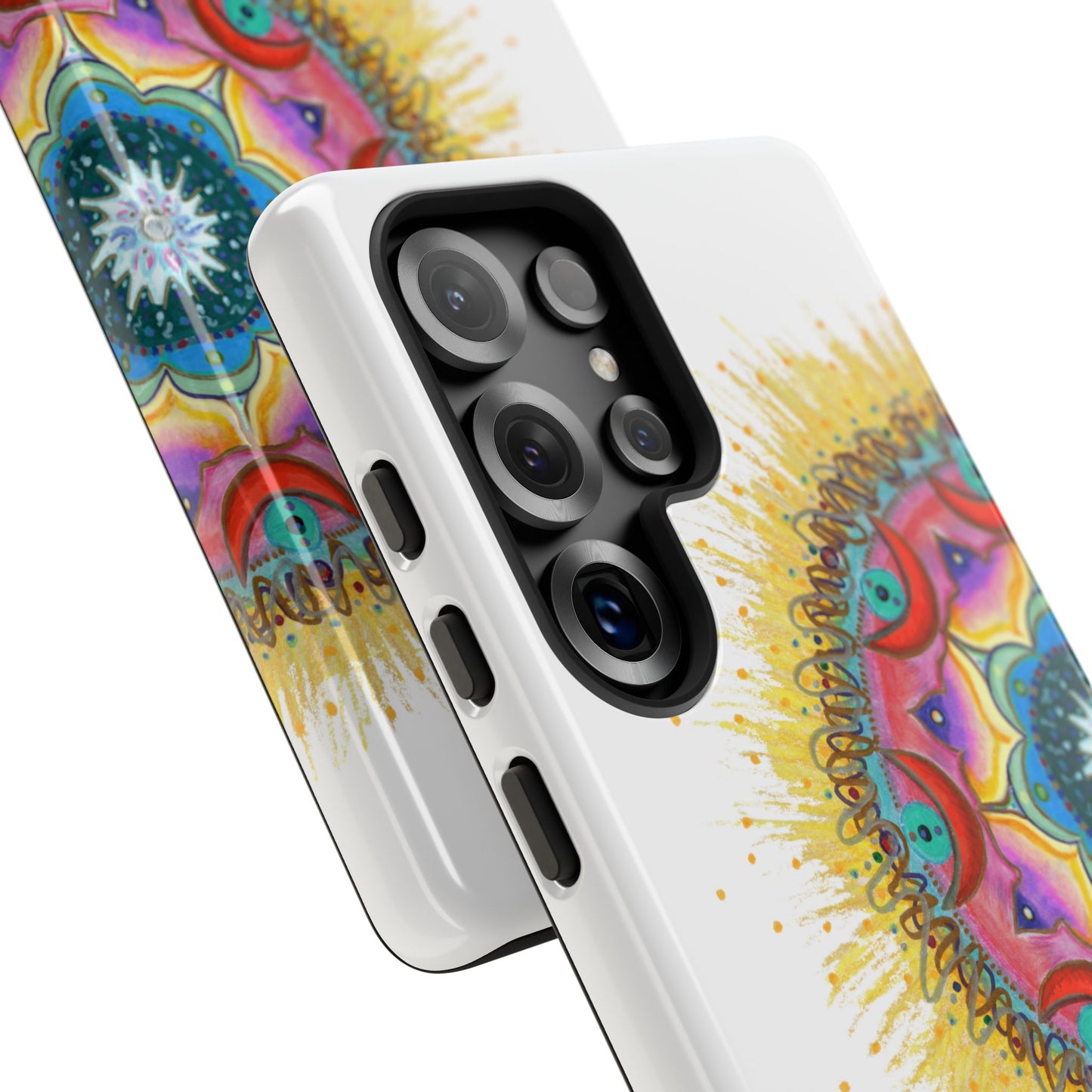 7 Chakras by breathemovedivine Mandala Design Case for Android