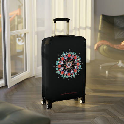 Inner Eye by breathemovedivine Colorful Mandala Suitcase Cover