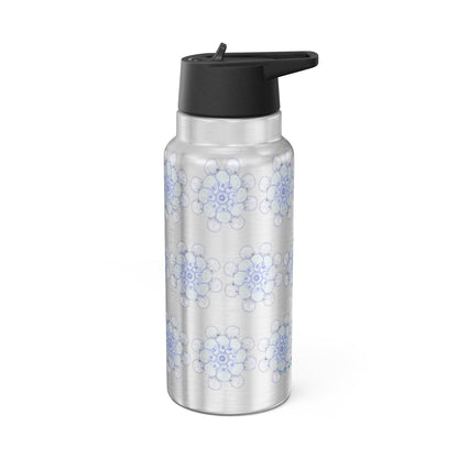 Flowers for Me by breathemovedivine Colorful Gator Tumbler 32oz - Vibrant Insulated Drinkware for Adventure Lovers -  43.57