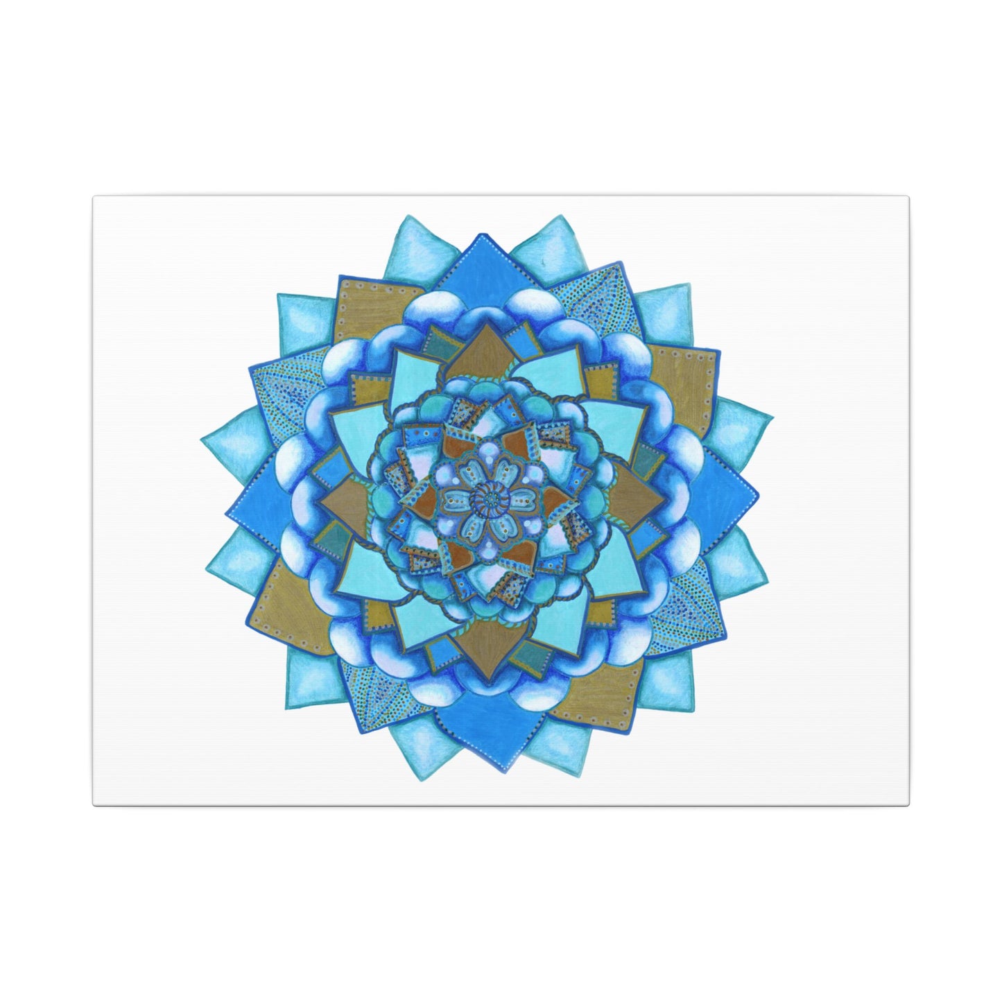 Voice by breathemovedivine Meditative Mandala Canvas Art - Stretched Wall Decor